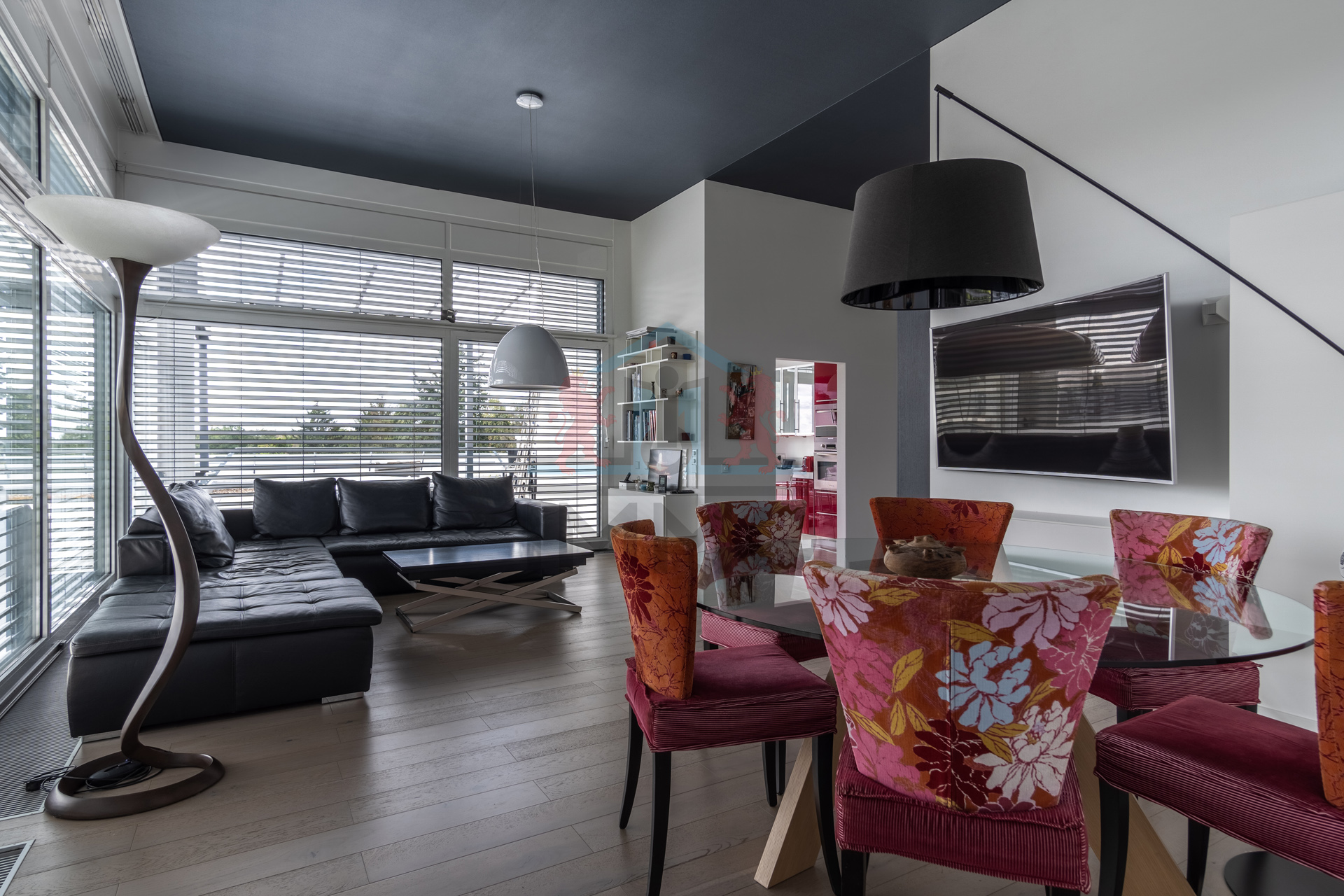 Duplex Penthouse à vendre à Kirchberg Salon